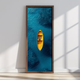 Wallity Pintura Decorativa Multicolor en MDF con Marco 40 x 120 cm